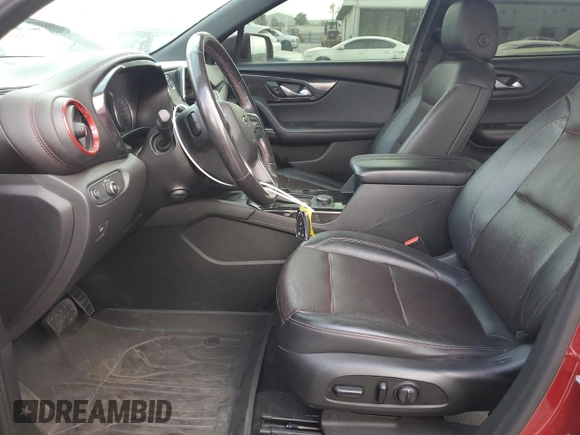 2020 Chevrolet Blazer RS with VIN 3GNKBERS6LS586163, listed as a Copart auction lot 56424945 with 68,820 mi miles and Salvage title. Bid and sale history available at DreamBid. Image 7.