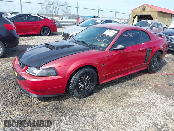 2001 Ford Mustang GT Deluxe with VIN 1FAFP42X11F255588, listed as a IAAI auction lot 41613207 with 203,244 mi miles. Bid and sale history available at carsss.com. Image 2.