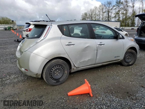 2013 Nissan LEAF SV with VIN 1N4AZ0CPXDC400189, listed as a Copart auction lot 52255275 with 62,588 mi miles and Clean Title. Bid and sale history available at carsss.com. Image 3.