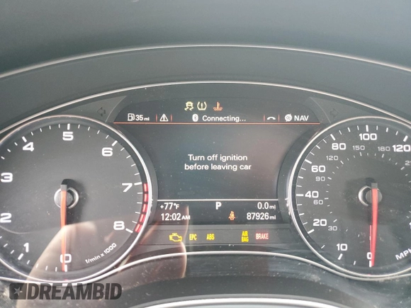 2013 Audi A6 Prestige z VIN WAUHGAFC8DN155178, wystawiony jako Copart lot #47893505 z przebiegiem 87 926 mil mil oraz Szkody całkowita. Historia ofert i sprzedaży dostępna na DreamBid. Obrazek 9.