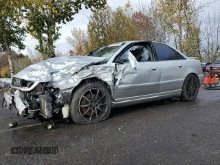 2001 Audi S4 with VIN WAURD68D61A009655, listed as a Copart auction lot 81770434 with 0 mi miles and Salvage Title. Bid and sale history available at carsss.com. Image 1.