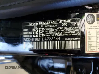 2013 Mercedes-Benz E 350 Luxury with VIN WDDHF8JB1DA726844, listed as a Copart auction lot 62275225 with 86,367 mi miles and Salvage title. Bid and sale history available at DreamBid. Image 13.