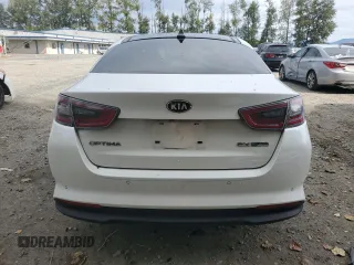 2016 Kia Optima Hybrid EX with VIN KNAGN4AD3G5093163, listed as a Copart auction lot 66042574 with 51,138 mi miles and Salvage Title. Bid and sale history available at carsss.com. Image 6.