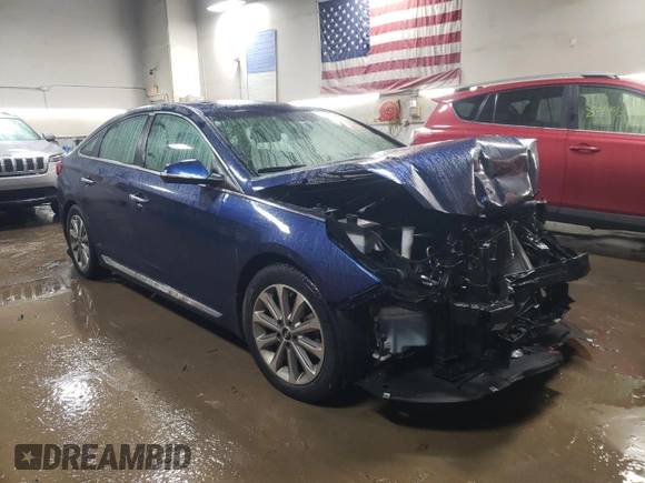 2017 Hyundai Sonata Sport with VIN 5NPE34AF5HH513914, listed as a Copart auction lot 83811624 with Not Provided miles and Salvage Title. Bid and sale history available at DreamBid. Image 4.