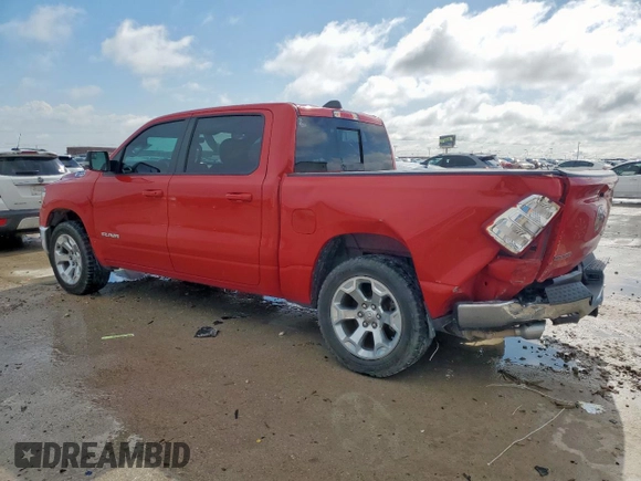 2021 Ram 1500 Big Horn z VIN 1C6SRFFT5MN626369, wystawiony jako Copart lot #54069895 z przebiegiem 74 552 mil mil oraz Szkoda całkowita • Salvage title. Historia ofert i sprzedaży dostępna na DreamBid. Obrazek 2.