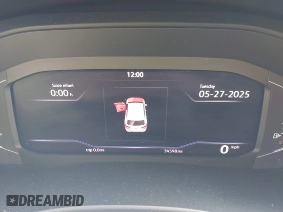 2022 Volkswagen Atlas SE z VIN 1V2KC2CA9NC216742, wystawiony jako IAAI lot #42406428 z przebiegiem 34 598 mil mil oraz . Historia ofert i sprzedaży dostępna na DreamBid. Obrazek 7.