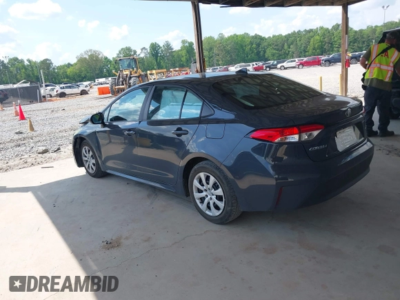 2023 Toyota Corolla LE with VIN 5YFB4MDE0PP010957, listed as a IAAI auction lot 42152487 with 55,509 mi miles. Bid and sale history available at carsss.com. Image 3.