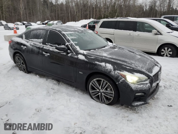 2017 Infiniti Q50 3.0t Signature Edition with VIN JN1EV7ARXHM841053, listed as a Copart auction lot 43552075 with 74,034 mi miles and Clean Title. Bid and sale history available at carsss.com. Image 4.