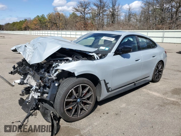 2023 BMW i4 M50 z VIN WBY33AW03PFR42535, wystawiony jako Copart lot #51499445 z przebiegiem 15 248 mil mil oraz Szkoda całkowita • Salvage title. Historia ofert i sprzedaży dostępna na DreamBid. Obrazek 1.