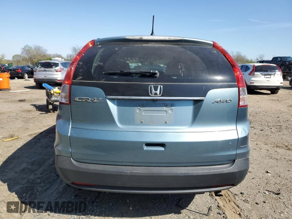 2014 Honda CR-V EX with VIN 2HKRM4H58EH611312, listed as a Copart auction lot 52393985 with 205,966 mi miles and Clean Title. Bid and sale history available at DreamBid. Image 6.