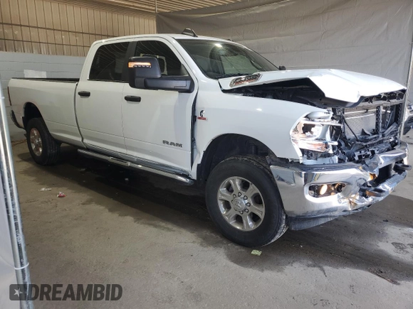 2023 Ram 2500 Big Horn with VIN 3C6UR5JL6PG587668, listed as a Copart auction lot 54013365 with 45,391 mi miles and Salvage title. Bid and sale history available at DreamBid. Image 4.