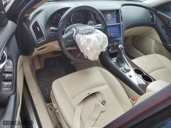 2019 Infiniti Q50 3.0t LUXE with VIN JN1EV7AP4KM510488, listed as a Copart auction lot 45504625 with 68,390 mi miles and Non Repairable. Bid and sale history available at carsss.com. Image 8.