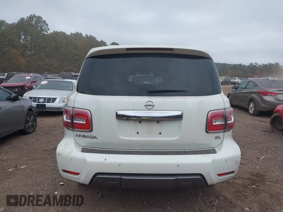 2020 Nissan Armada SL with VIN JN8AY2ND8L9111534, listed as a IAAI auction lot 40705668 with 85,140 mi miles. Bid and sale history available at carsss.com. Image 16.