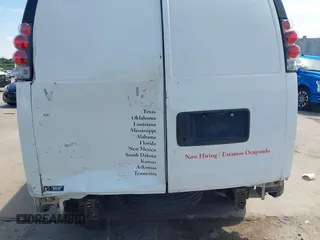 2016 Chevrolet Express Cargo Van with VIN 1GCWGAFF1G1259365, listed as a IAAI auction lot 42066824 with 279,250 mi miles. Bid and sale history available at carsss.com. Image 6.