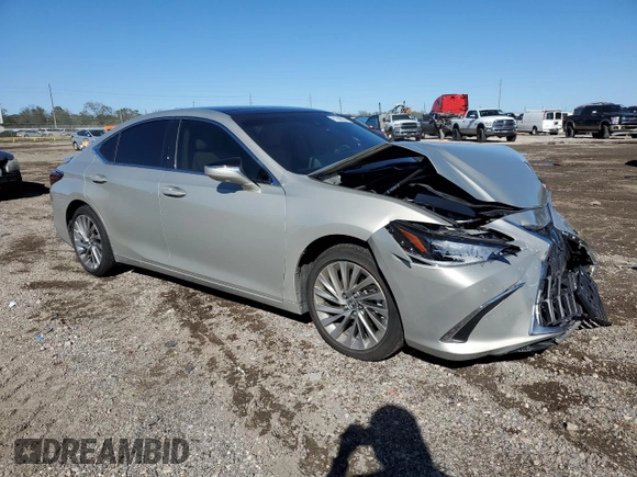 2022 Lexus ES with VIN 58AFZ1B11NU122351, listed as a Copart auction lot 81388374 with 27,198 mi miles and Salvage Title. Bid and sale history available at carsss.com. Image 4.