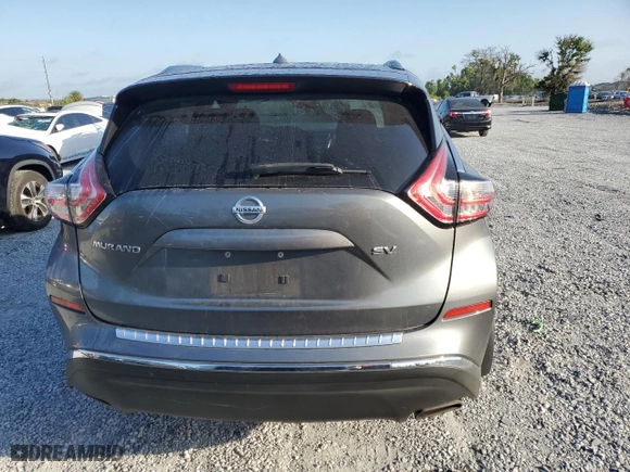 2015 Nissan Murano SV with VIN 5N1AZ2MG5FN224336, listed as a Copart auction lot 51897145 with 90,544 mi miles and Salvage Title. Bid and sale history available at carsss.com. Image 6.