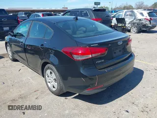 2017 Kia Forte LX with VIN 3KPFK4A70HE041755, listed as a IAAI auction lot 41681241 with 154,949 mi miles. Bid and sale history available at carsss.com. Image 3.