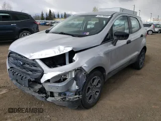2020 Ford EcoSport S z VIN MAJ3S2FE1LC388659, wystawiony jako Copart lot #53479555 z przebiegiem 28 124 mil mil oraz Szkoda całkowita • Salvage title. Historia ofert i sprzedaży dostępna na DreamBid. Obrazek 1.