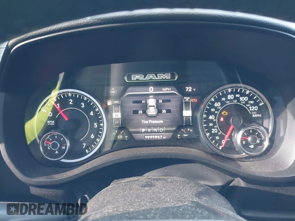 2022 Ram 1500 Big Horn with VIN 1C6RREBT3NN442466, listed as a IAAI auction lot 40734114 with 22,586 mi miles and . Bid and sale history available at DreamBid. Image 7.