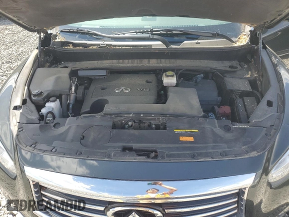 2015 Infiniti QX60 with VIN 5N1AL0MM3FC505087, listed as a Copart auction lot 57347515 with 74,352 mi miles and Salvage title. Bid and sale history available at DreamBid. Image 11.