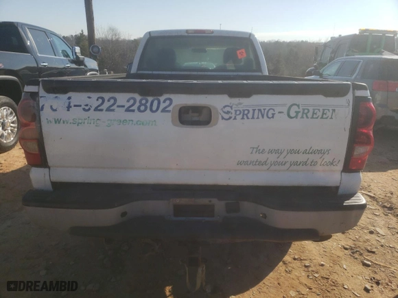 2007 Chevrolet Silverado 2500HD Classic Work Truck with VIN 1GCHC24U77E179105, listed as a Copart auction lot 41456265 with 0 mi miles and Clean Title. Bid and sale history available at carsss.com. Image 6.