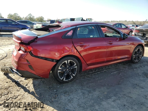 2021 Kia K5 GT-Line with VIN 5XXG64J20MG052480, listed as a Copart auction lot 48487575 with 53,512 mi miles and Non Repairable. Bid and sale history available at carsss.com. Image 3.