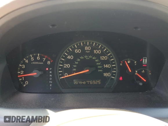 2005 Honda Accord EX with VIN 1HGCM56755A181408, listed as a Copart auction lot 52094265 with 207,948 mi miles and Salvage Title. Bid and sale history available at DreamBid. Image 9.