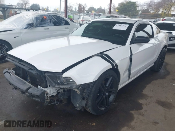 2013 Ford Mustang V6 with VIN 1ZVBP8AM8D5206791, listed as a IAAI auction lot 41156172 with 97,169 mi miles. Bid and sale history available at carsss.com. Image 18.