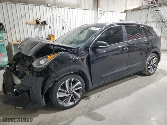 2017 Kia Niro Touring with VIN KNDCE3LC0H5044617, listed as a Copart auction lot 41895455 with 99,013 mi miles and Salvage Title. Bid and sale history available at carsss.com. Image 1.