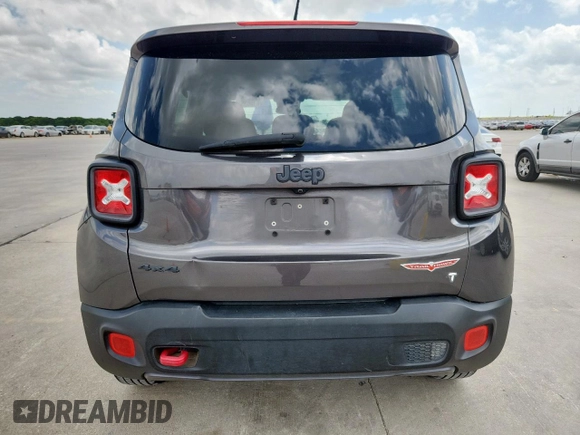 2016 Jeep Renegade Trailhawk with VIN ZACCJBCT7GPD48085, listed as a Copart auction lot 61563515 with 205,070 mi miles and Salvage title. Bid and sale history available at DreamBid. Image 6.