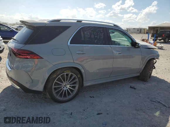 2024 Mercedes-Benz GLE 450 with VIN 4JGFB5KB9RB177353, listed as a Copart auction lot 51438105 with 2,308 mi miles and Salvage title. Bid and sale history available at DreamBid. Image 3.