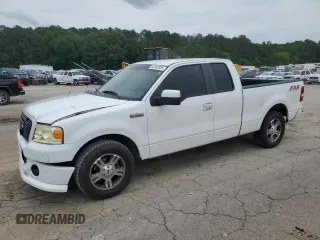 2007 Ford F-150 XL with VIN 1FTPX12587KC10028, listed as a Copart auction lot 55263855 with 202,135 mi miles and Salvage title. Bid and sale history available at DreamBid. Image 1.