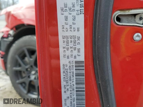 2019 Dodge Journey GT with VIN 3C4PDDEG7KT838175, listed as a Copart auction lot 79012544 with 96,729 mi miles and Salvage Title. Bid and sale history available at DreamBid. Image 13.