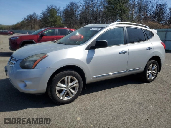 2015 Nissan Rogue S with VIN JN8AS5MV3FW750181, listed as a Copart auction lot 55231875 with 141,948 mi miles and Clean Title. Bid and sale history available at DreamBid. Image 1.