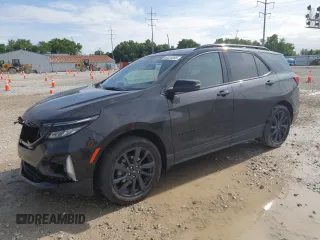 2024 Chevrolet Equinox RS z VIN 3GNAXMEG9RL102384, wystawiony jako Copart lot #60825265 z przebiegiem 21 718 mil mil oraz Szkoda całkowita • Salvage title. Historia ofert i sprzedaży dostępna na DreamBid. Obrazek 1.