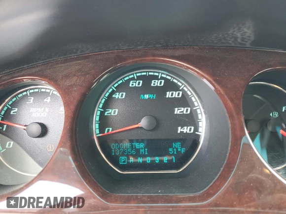 2010 Buick Lucerne CXL with VIN 1G4HC5E17AU102507, listed as a Copart auction lot 51135355 with 137,356 mi miles and Salvage Title. Bid and sale history available at DreamBid. Image 9.