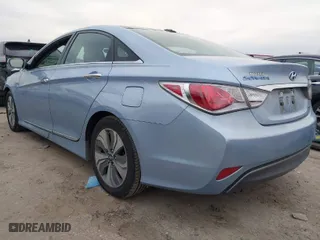 2015 Hyundai Sonata Hybrid Limited with VIN KMHEC4A42FA126221, listed as a IAAI auction lot 41281818 with 1 mi miles. Bid and sale history available at carsss.com. Image 3.
