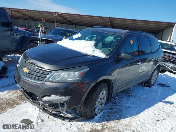 2016 Chevrolet Traverse LS with VIN 1GNKRFKD9GJ341751, listed as a IAAI auction lot 41614772 with 1 mi miles. Bid and sale history available at carsss.com. Image 2.