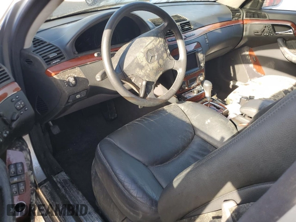 2003 Mercedes-Benz S-Class 4.3L with VIN WDBNG83J03A383925, listed as a Copart auction lot 78554844 with 0 mi miles and Salvage Title. Bid and sale history available at carsss.com. Image 8.