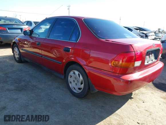 1997 Honda Civic LX with VIN 1HGEJ6678VL030963, listed as a IAAI auction lot 41880866 with 142,472 mi miles. Bid and sale history available at carsss.com. Image 3.