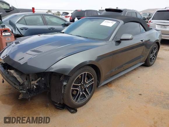 2019 Ford Mustang EcoBoost with VIN 1FATP8UH1K5148614, listed as a IAAI auction lot 41901751 with 83,823 mi miles. Bid and sale history available at carsss.com. Image 18.