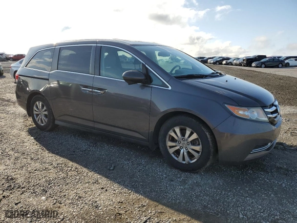 2014 Honda Odyssey EX-L with VIN 5FNRL5H66EB091465, listed as a Copart auction lot 52014445 with 105,595 mi miles and Clean Title. Bid and sale history available at carsss.com. Image 4.