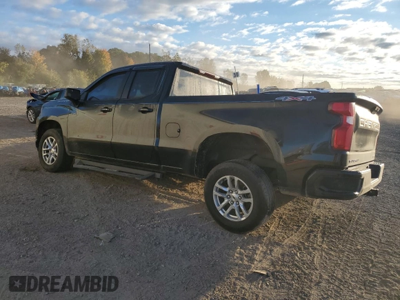 2021 Chevrolet Silverado 1500 RST with VIN 1GCRYEEK3MZ121582, listed as a Copart auction lot 74983994 with 47,459 mi miles and Non Repairable. Bid and sale history available at DreamBid. Image 2.