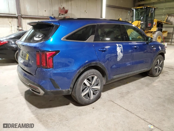 2021 Kia Sorento S with VIN 5XYRL4LC9MG019979, listed as a Copart auction lot 44471225 with 61,645 mi miles and Salvage Title. Bid and sale history available at carsss.com. Image 3.