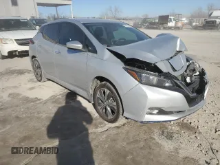 2021 Nissan LEAF SV Plus with VIN 1N4BZ1CV9MC553672, listed as a Copart auction lot 88032865 with 43,417 mi miles and Salvage title. Bid and sale history available at DreamBid. Image 4.