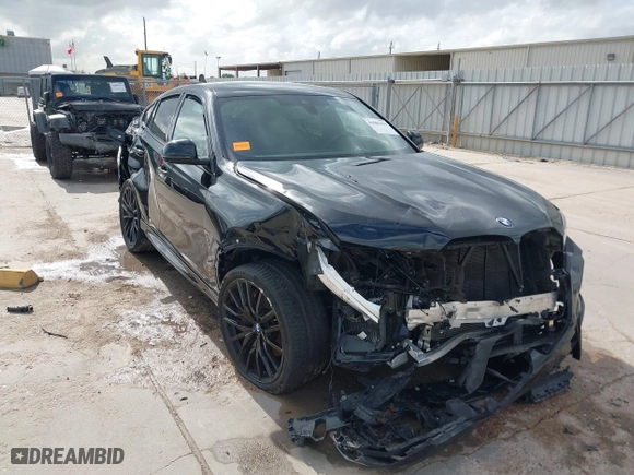 2022 BMW X6 xDrive40i with VIN 5UXCY6C01N9K61756, listed as a IAAI auction lot 41083429 with 53,132 mi miles. Bid and sale history available at carsss.com. Image 1.