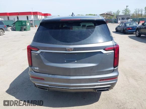 2022 Cadillac XT6 Premium Luxury with VIN 1GYKPFRS6NZ110074, listed as a IAAI auction lot 42060276 with 43,760 mi miles. Bid and sale history available at carsss.com. Image 16.