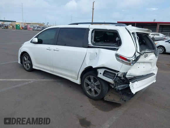 2019 Toyota Sienna SE with VIN 5TDXZ3DC0KS990321, listed as a IAAI auction lot 42281891 with 63,029 mi miles and . Bid and sale history available at DreamBid. Image 3.