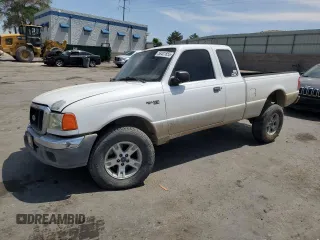 2004 Ford Ranger XL Fleet with VIN 1FTYR15E54PA14623, listed as a Copart auction lot 58401855 with 158,584 mi miles and Salvage title. Bid and sale history available at DreamBid. Image 1.