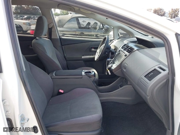 2012 Toyota Prius v Two with VIN JTDZN3EU6C3137453, listed as a IAAI auction lot 41889133 with 169,504 mi miles. Bid and sale history available at carsss.com. Image 5.